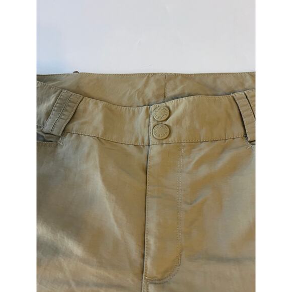The North Face Tan Convertible Hiking Outdoor Straight Leg Womens Size 14 Short - Picture 7 of 16